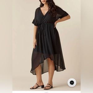 Vetta The Convertible Polka Dot Wrap Dress slip duster breezy vacation size XS